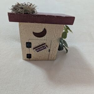Rustic Cream and Brown Bird House Wall Decor